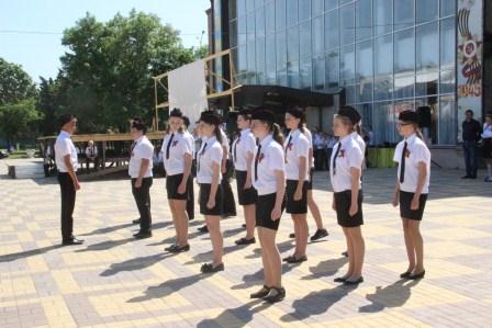 Тбилисские казачата приняли участие в смотре строя и песни