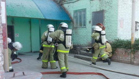 На Гречишкинском элеваторе состоялось пожарно-тактическое учение