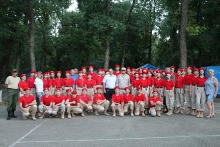 В Тбилисском районе проходит слет юнармейцев