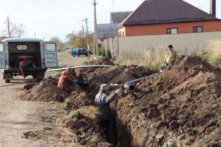 В Тбилисской продолжаются работы по благоустройству территории