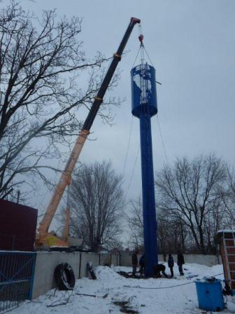 В Тбилисской установили башню Рожновского