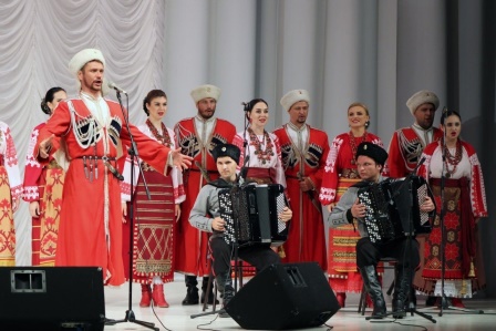 Кубанский казачий хор выступил в станице Тбилисской