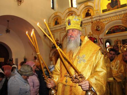 В храме Андрея Первозванного литургию провел Преосвященнейший Стефан, епископ Тихорецкий и Кореновский 