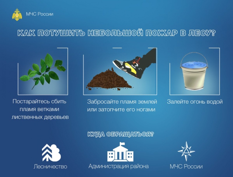 Правила поведения в пожароопасный период: природные пожары