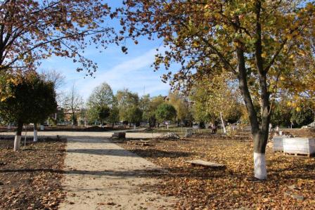 В Тбилисской продолжается реконструкция парка имени сотника Андрея Гречишкина