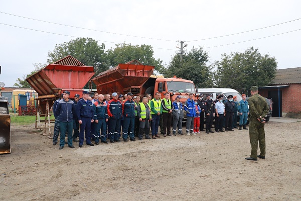 В Тбилисском районе прошла штабная тренировка по гражданской обороне