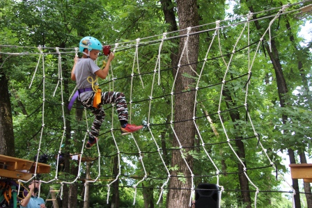 В Тбилисском районе открыли веревочный парк