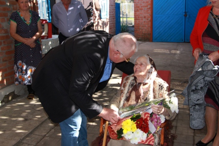 Ветерану ВОв из Тбилисской исполнилось 95 лет