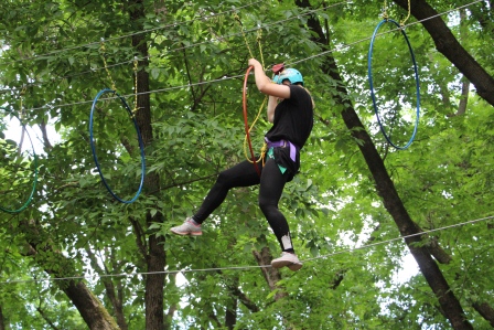 В Тбилисском районе открыли веревочный парк