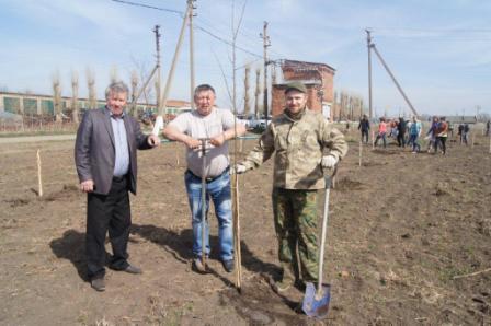 В Тбилисском районе заложили парк в честь 70-летия Победы
