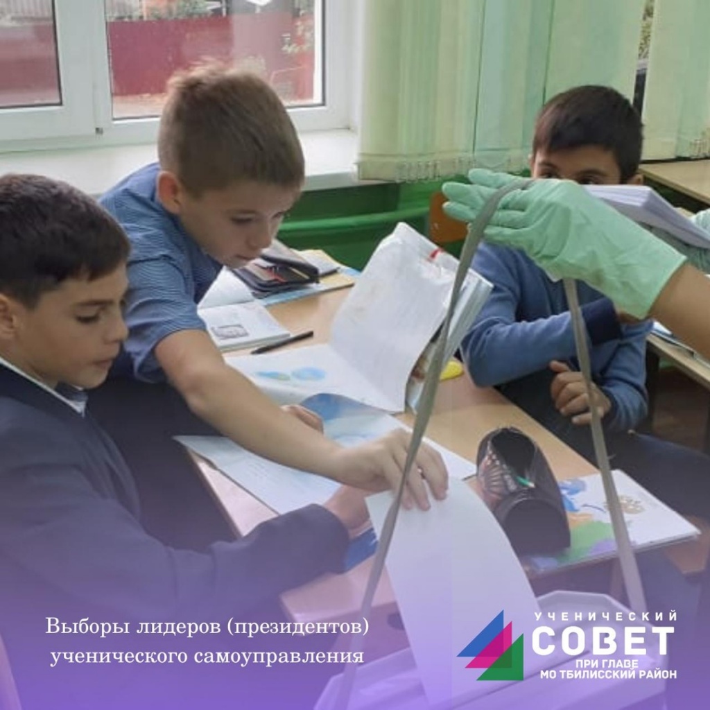 В Тбилисском районе состоялись выборы лидеров школьного (ученического) самоуправления