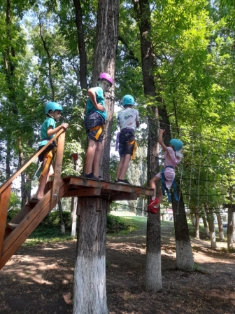 Посещение веревочного парка