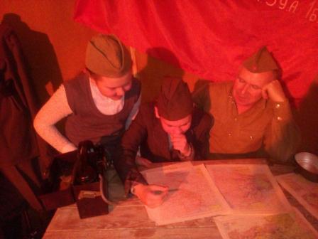 Ученики пятой школы увидели блиндаж времен Великой Отечественной войны