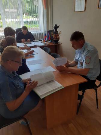 Заседание территориальной комиссии по профилактике правонарушений