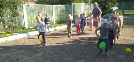 В детском саду «Солнышко» прошла спортивная эстафета