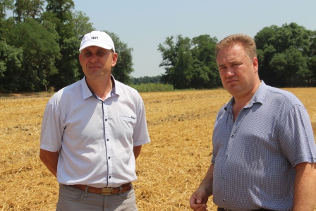 Евгений Ильин ознакомился с ходом уборки пшеницы