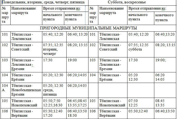 Расписание автобусов Краснодар — Тбилисская: все рейсы, …