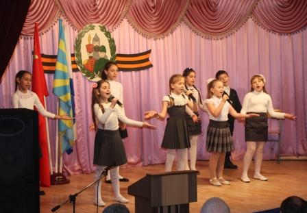 В пятой школе открыли месячник оборонно-массовой и военно-патриотической работы