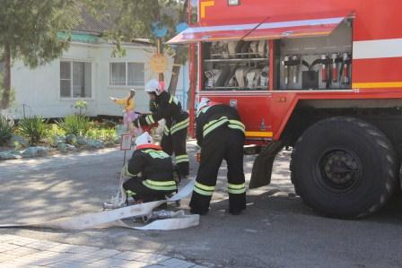 В ванновской коррекционной школе-интернат прошла пожарно-тактическая тренировка