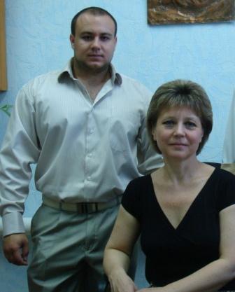 Ирина Васильевна Шуваева, Заслуженный работник государственной архивной службы Кубани, начальник отдела, и Олег Алекандрович Волков, ведущий специалист отдела