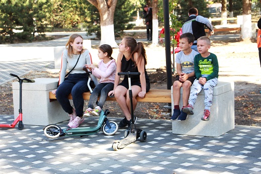 В Тбилисском районе открыли парк имени И.Е. Семыкина после реконструкции