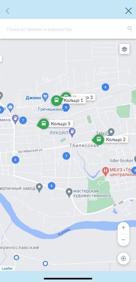 Сервис отслеживания автобусов в режиме реального времени