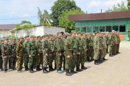 Торжественное закрытие учебных сборов состоялось в Тбилисском районе