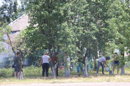В Тбилисской прошел очередной субботник