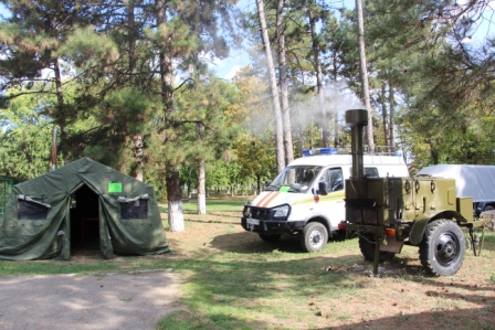В Тбилисском районе продолжается штабная тренировка по гражданской обороне