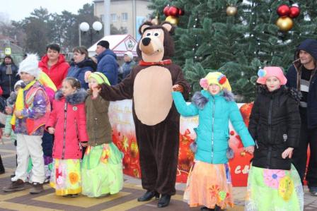 В Тбилисском районе заработал «Рождественский городок»