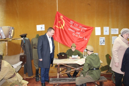 Блиндаж времен Великой Отечественной войны установили в Доме культуры