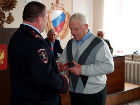 В Тбилисском районе поздравили ветеранов органов внутренних дел и внутренних войск