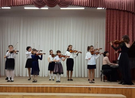 В детской школе искусств станицы Тбилисской прошел отчетный концерт