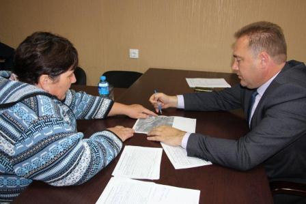 Глава района провел прием граждан