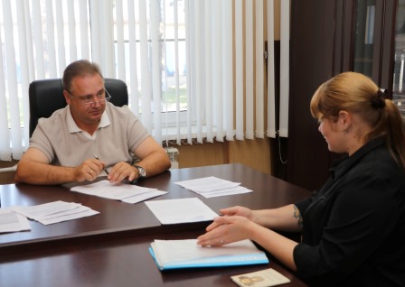 Глава Тбилисского района провел прием граждан