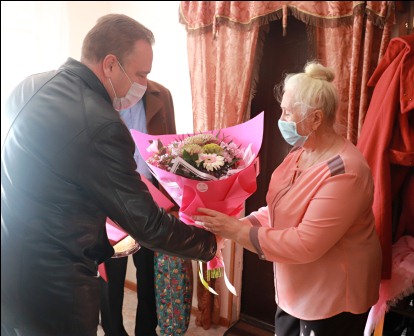 Почетный гражданин Тбилисского района отмечает свой день рождения