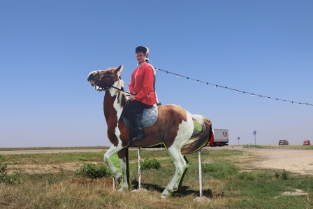 Необычные фигуры появились на поле в Тбилисском районе