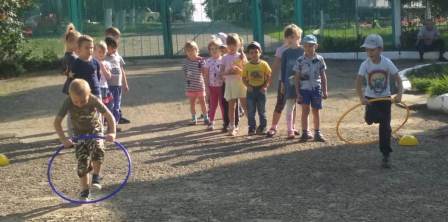 В детском саду «Солнышко» прошла спортивная эстафета