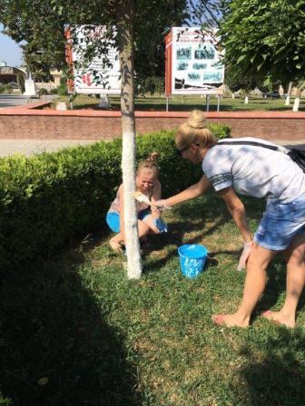 В Тбилисской провели субботник