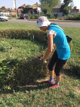 В Тбилисской провели субботник