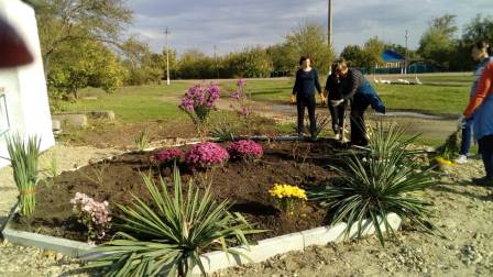 Большой субботник провели в Тбилисском районе