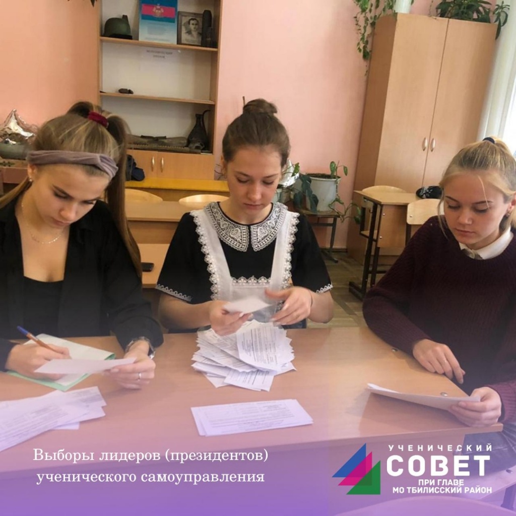 В Тбилисском районе состоялись выборы лидеров школьного (ученического) самоуправления