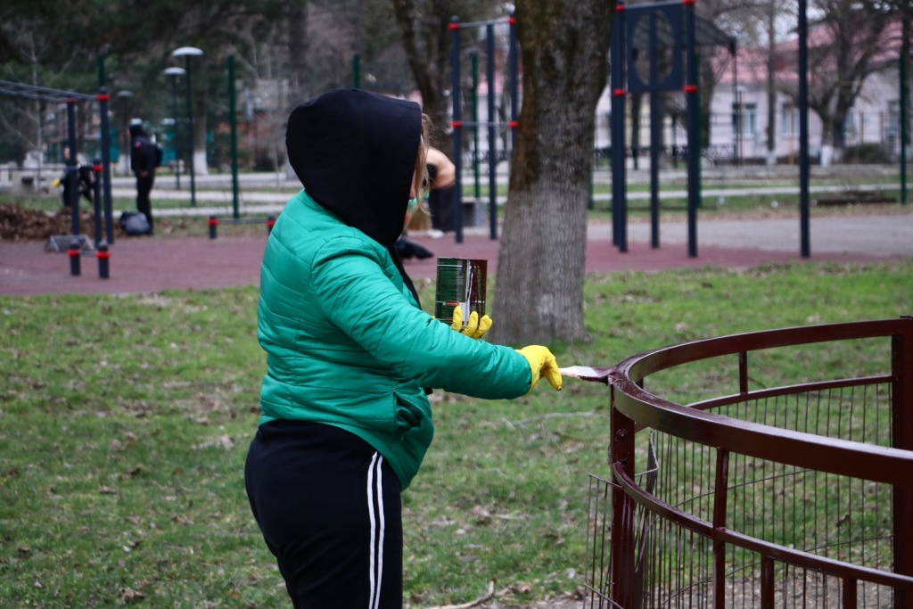 В Тбилисском районе прошёл субботник