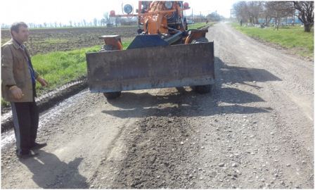 В Ловлинской прогрейдировали 1,5 км дороги 