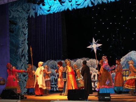 В Тбилисском районе прошел спектакль «Ночь перед Рождеством»