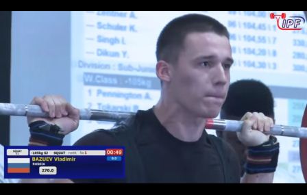 Владимир Базуев из Тбилисского района занял второе место на первенстве мира по экипировочному пауэрлифтингу