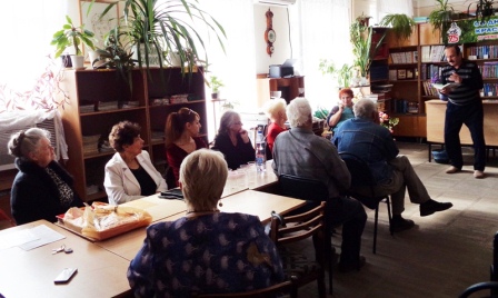 В районной библиотеке состоялось заседания клуба «Серебряные струны» 