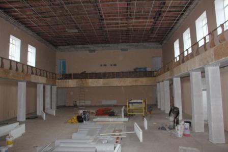 В Ванновском Доме культуры ремонтируют большой зал и спортзал