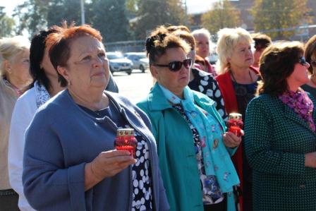 В Тбилисской прошел траурный митинг в память о погибших в Керчи