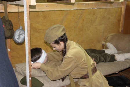 Блиндаж времен Великой Отечественной войны установили в Доме культуры